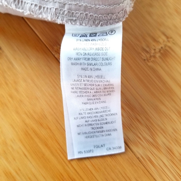 🌸 SOLD - French Connection Linen Blend Jumpsuit Size M - Picture 10 of 10